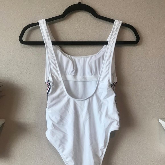 Red White Blue One Piece Swimsuit - Picture 3 of 4